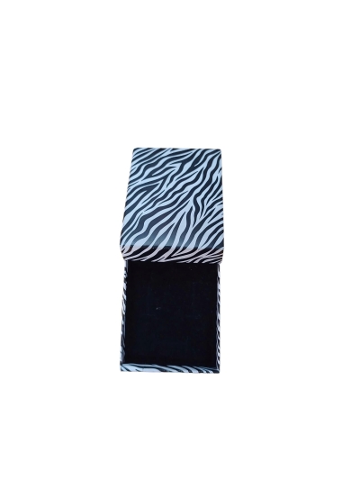 8x6x3 zebra desenli süngerli takı kutusu 25 li paket 
